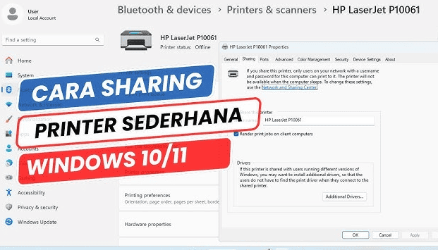 Cara Sharing Printer Windows 10